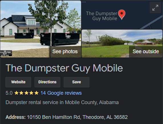 Mobile Dumpster Rentals